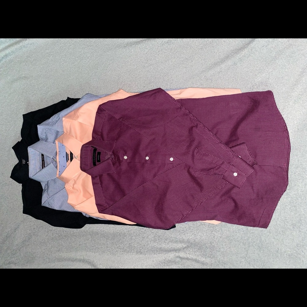 4 Pack of button up shirts different brands